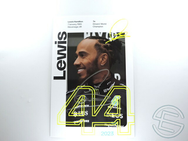 直筆サイン入り写真 ルイス・ハミルトン メルセデスAMG F1 SA鑑定済