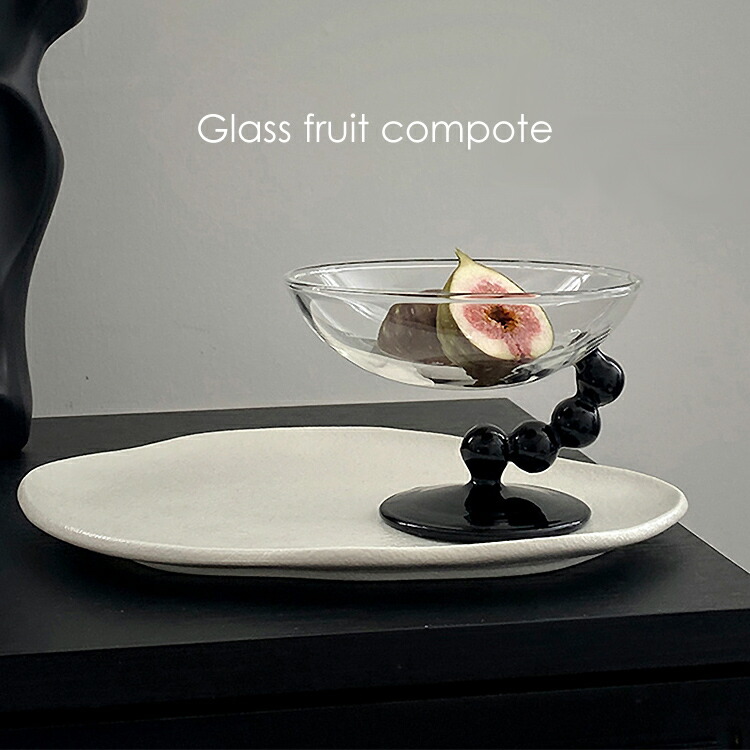 楽天市場】【 再販 】 コンポート 皿 ガラス ガラスコンポート
