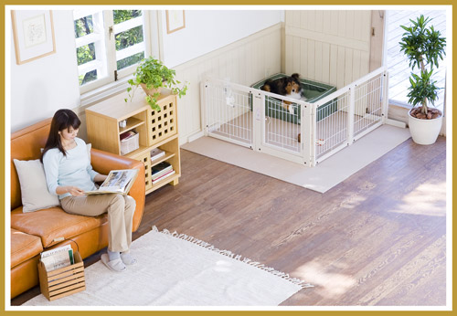 楽天市場】ペットゲート[コーナーゲートF60XLメッシュ]小型犬用 ゲート