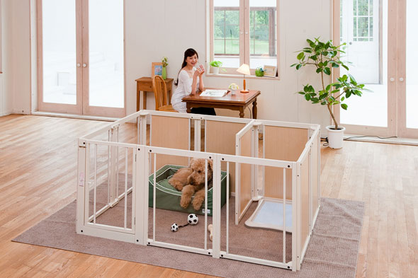 楽天市場】[セール][サークルプラスF80XLpアクリル]ペットサークル