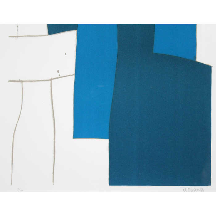 楽天市場】絵画 大沢昌助 リトグラフ 版画 『青からのはじまり』 抽象