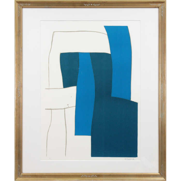 楽天市場】絵画 大沢昌助 リトグラフ 版画 『青からのはじまり』 抽象