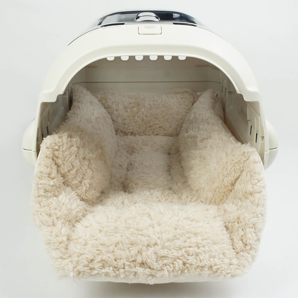 楽天市場】丈夫な8号帆布生地 キャリークッションベッド 生成ファー S