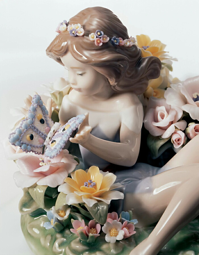 リヤドロ 蝶の妖精 Butterfly Wings Re-Deco フィギュリン リヤドロ 蝶