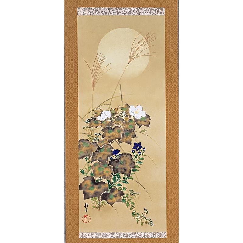 作者不詳⁄花鳥図⁄牡丹に蝶図⁄花図⁄掛軸☆宝船☆AH-658 Yahoo