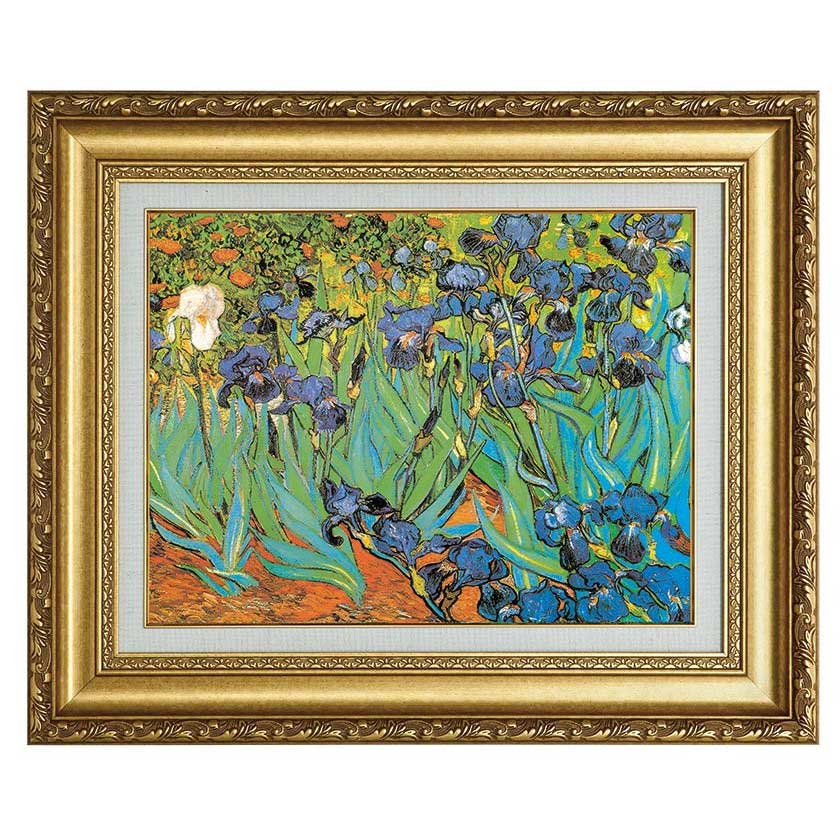 楽天市場】立体複製名画 ゴッホ 「アイリス」 美術品 レプリカ 壁掛け