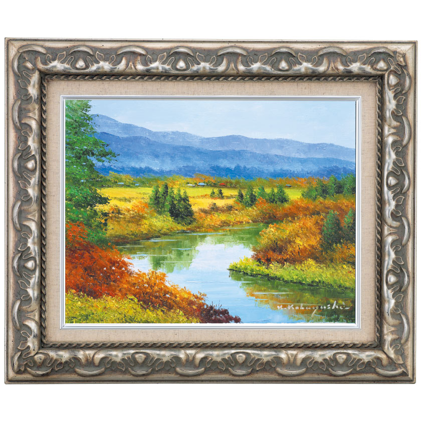 ☆夏の美瑛マイルドセブンの丘・肉筆油彩画・F6キャンバス ☆夏の美瑛