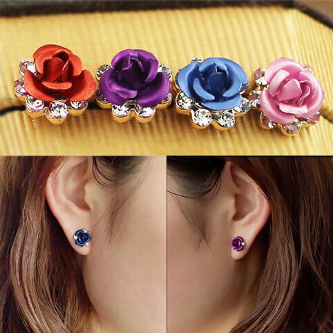 楽天市場】ピアス ローズ バラ 薔薇 薔薇の花 バラの花 スワロフスキー