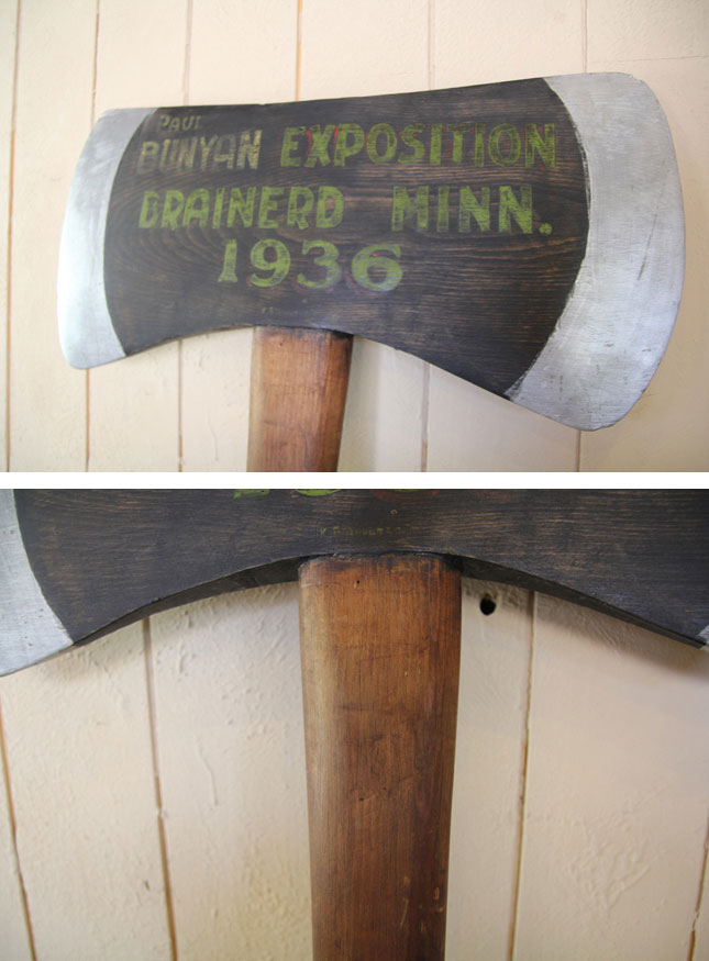 楽天市場】30s paul bunyan wood made ax of tinber 木製の斧