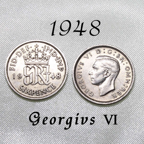 エリザベス女王の幸せのシックスペンス イギリス 50枚セットラッキー6