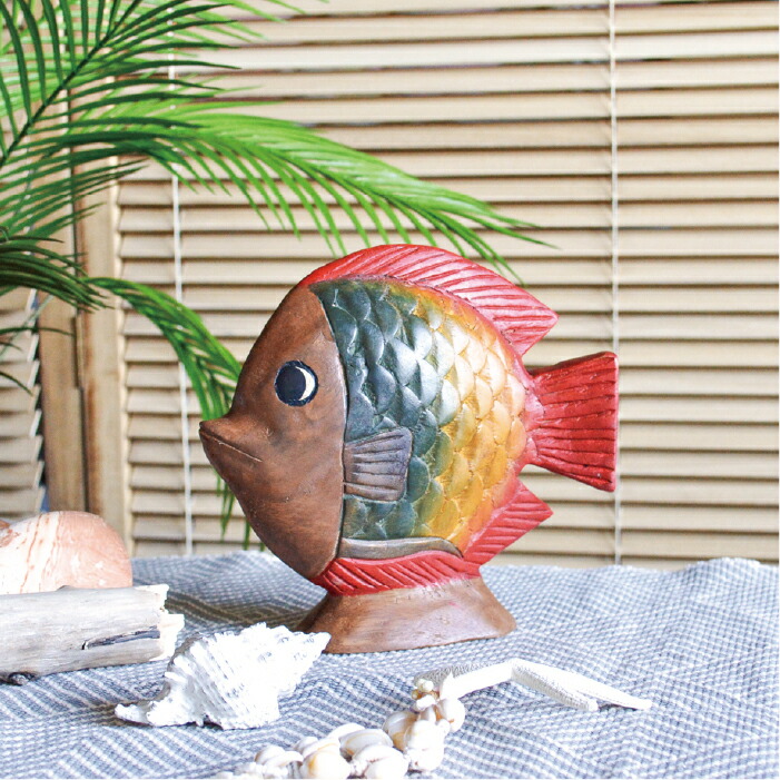 楽天市場】アジアン雑貨 オブジェ 熱帯魚 / タイ ハンドメイド 動物