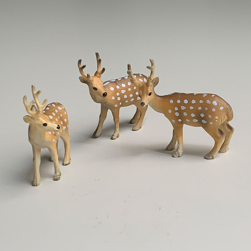 楽天市場】ミニチュア 置物 飾り フィギュア 鹿 しか 牡鹿 オブジェ添