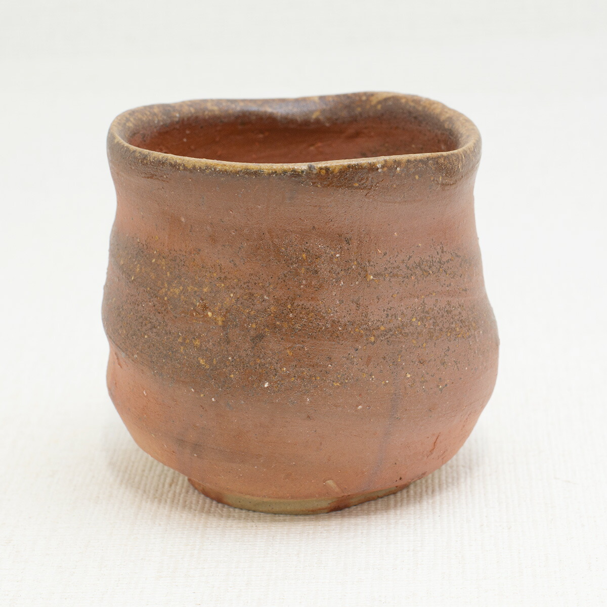 友利幸夫 備前焼 穴窯 焼酎杯 茶盌 フリーカップ 2客セット 友利幸夫