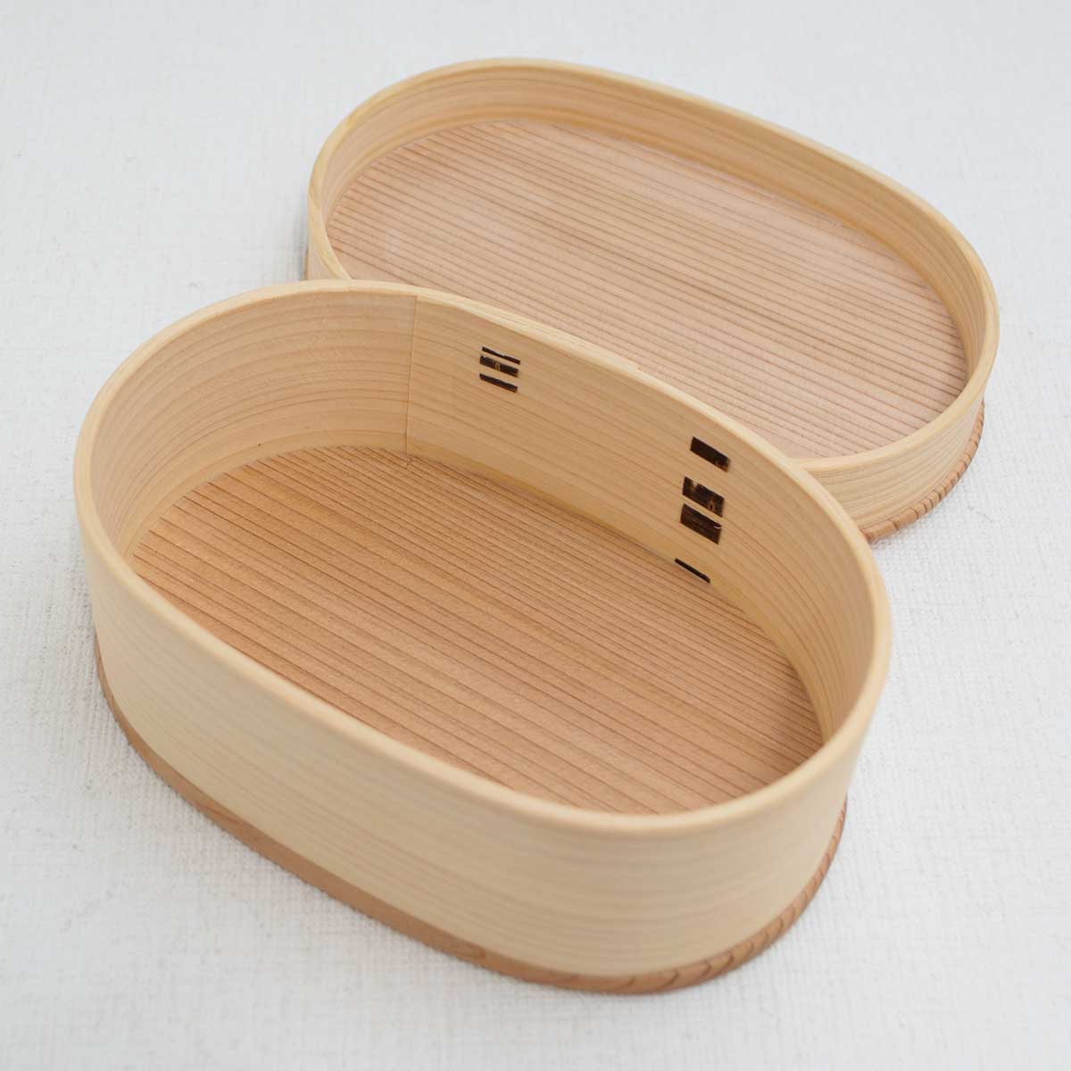 楽天市場】淋正司(そそぎ工房)作 曲げわっぱ 楕円浅ふた こばん弁当箱