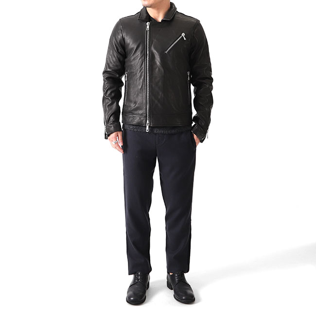 メンズ【GIORGIO BRATO】ラムレザーライダース・ジョルジオブラッド