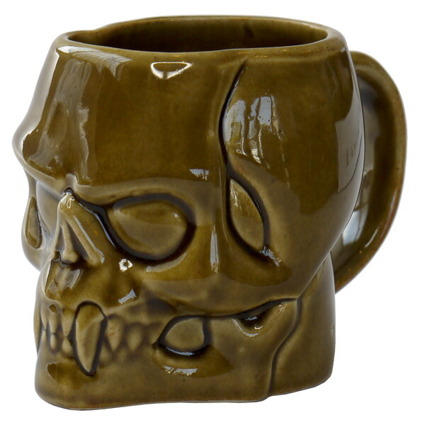 極美品 スカル ドクロ ビンテージ ドイツ ビアステイン 置物