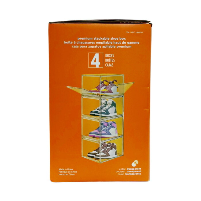 楽天市場】【 コストコ 】AG BOX クリアシューボックス4個セット : E-COST