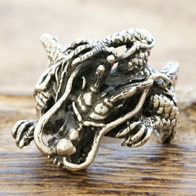 楽天市場】ドラゴン リング 龍メンズ シルバー 925 指輪 金運 運気 神