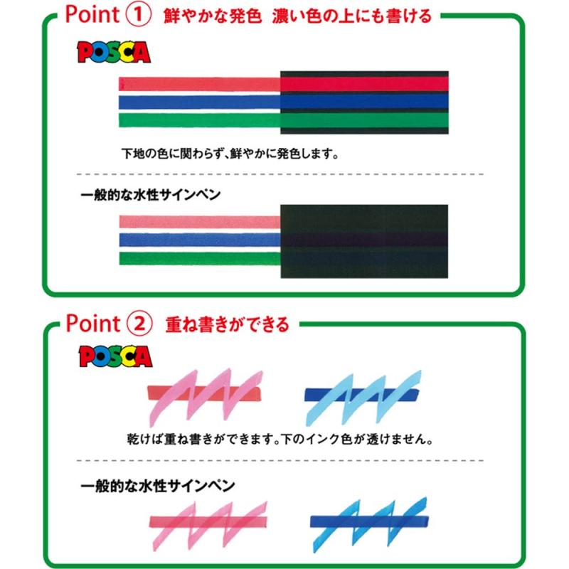楽天市場】三菱鉛筆 ポスカ 中字丸芯 29色 全色セット : Grams楽天市場店