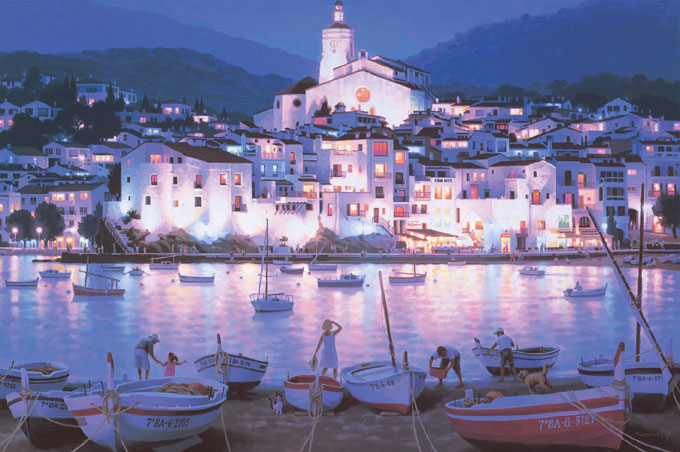 笹倉鉄平 風景画 手描き 10号 表裏サイン 印譜 額装 骨董 絵画 笹倉