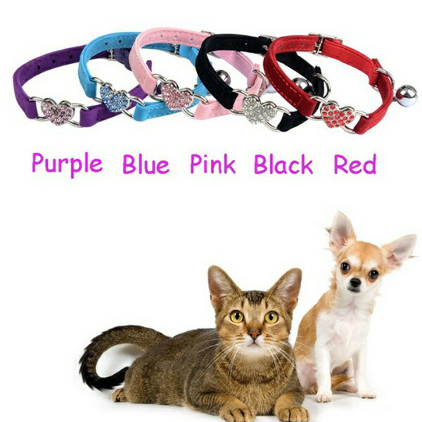 楽天市場】猫 首輪 鈴付き ハート キラキラ かわいい おしゃれ