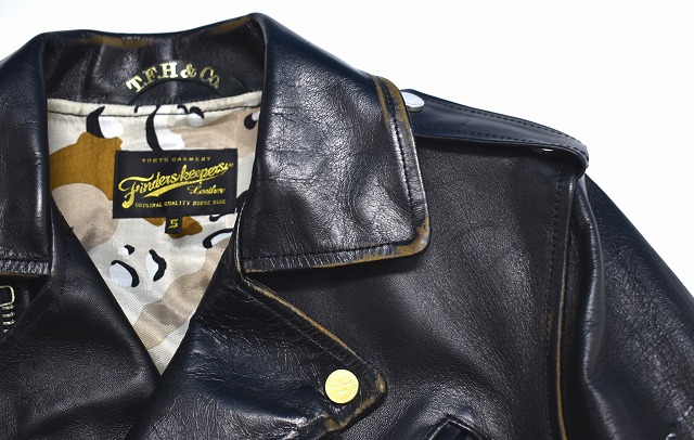 フィンダーズキーパーズ バックボーン G-1 馬革 レザージャケット S