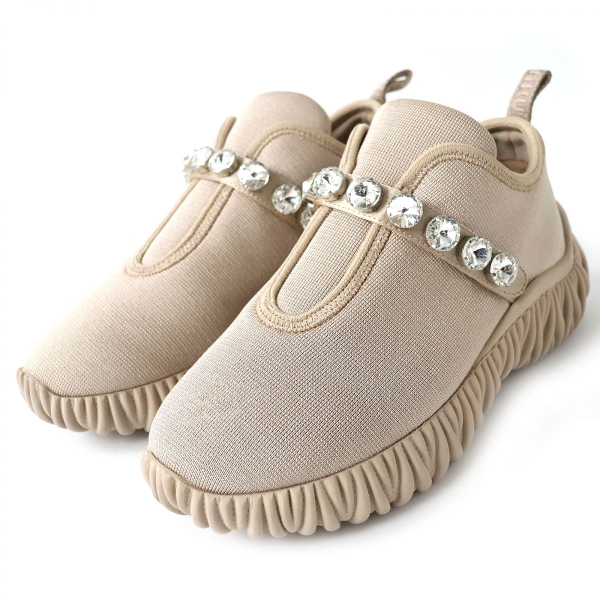 楽天市場】極美品△MIUMIU ミュウミュウ 5S376D クリスタルスタッズ