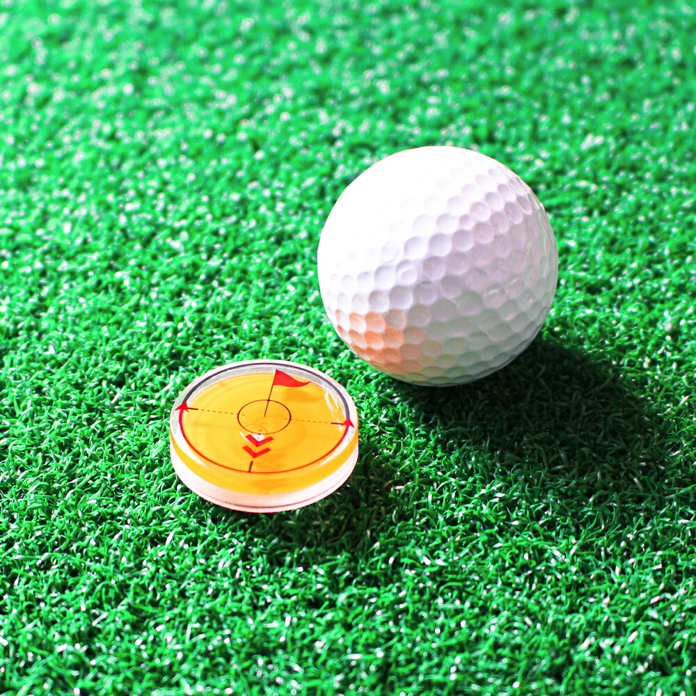 楽天市場】水平器マーカー オレンジ MK0404おもしろゴルフマーカー