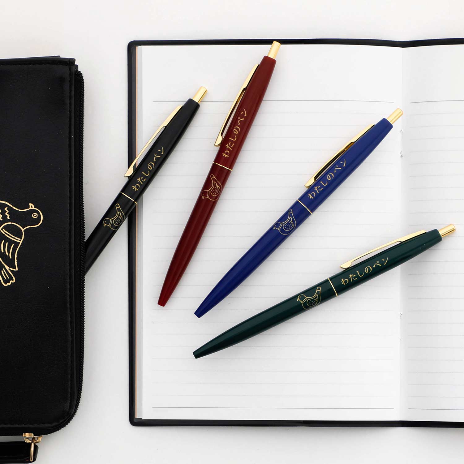 楽天市場】ニューレトロ ノックボールペン (ハトブエ) 0.5mm