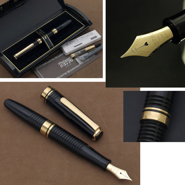 楽天市場】【PLATINUM/プラチナ】復刻！名品 #3776 ギャザード万年筆