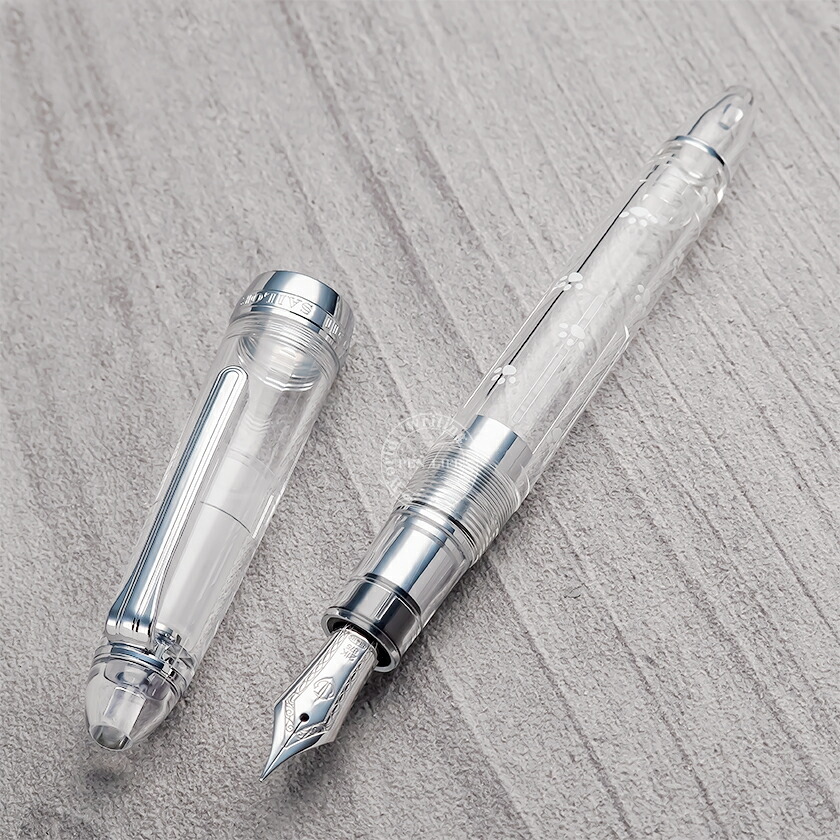 プロフィット21 M（中字）セーラー万年筆 透明デモンストレーター21金