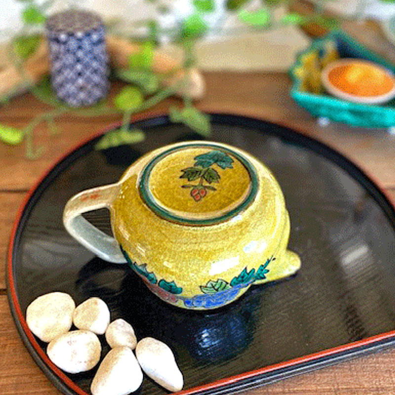 楽天市場】九谷焼 酒井百華園 ： 『多用途急須』大 濃い塗り牡丹(裏絵