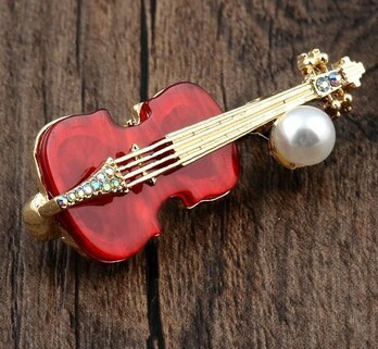 楽天市場】べっ甲 バイオリン ブローチ : Aquarius