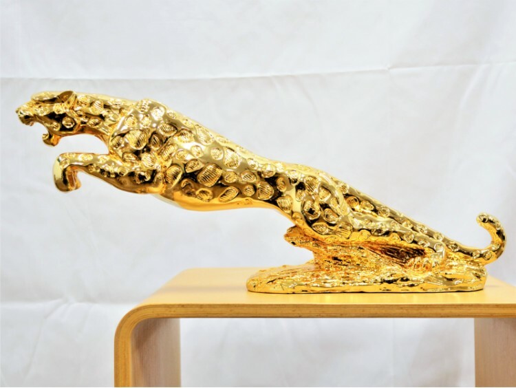 バカラ】動物 パンサー 置物 インテリア☆美品☆金運 バカラ】動物