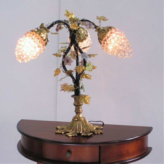 楽天市場】テーブルランプ ブドウ 3灯 ランプ フランス製 アール