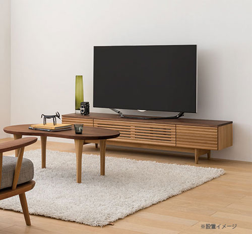 楽天市場】AVキャビネット テレビボード 無垢材 脚付 160cm 180cm