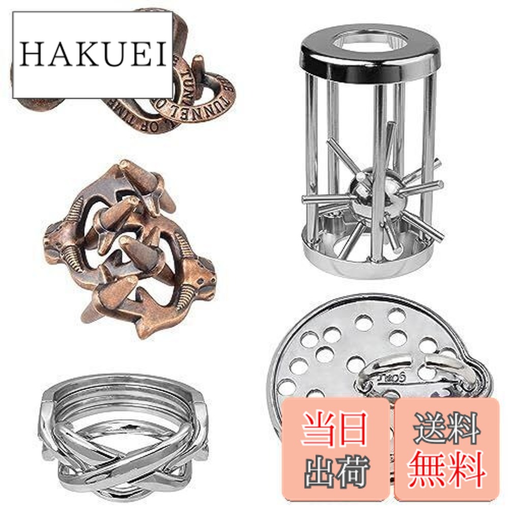 楽天市場】【送料無料】HUAZONTOM 知恵の輪 知恵おもちゃ 5点セット