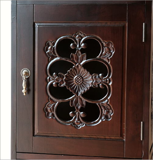 楽天市場】キャビネット アンティーク風 電話台 花台 ファックス台 FAX