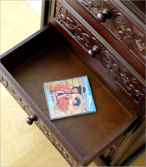 楽天市場】アンティーク風チェスト 猫脚 木製 アンティークサイド