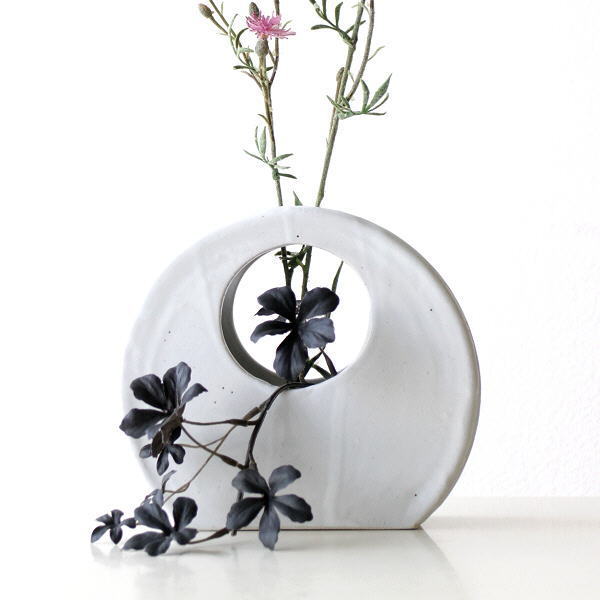 石丸陶芸【銀花作】 花瓶？酒器 ？インテリアに 石丸陶芸【銀花作