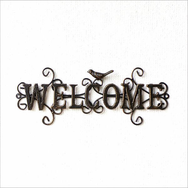 楽天市場】壁飾り アイアン WELCOME おしゃれ バード 壁掛け 玄関 ドア