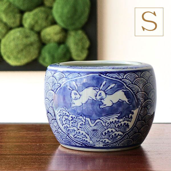 楽天市場】植木鉢 おしゃれ 陶器 火鉢 陶器鉢 メダカ鉢 金魚鉢 うさぎ