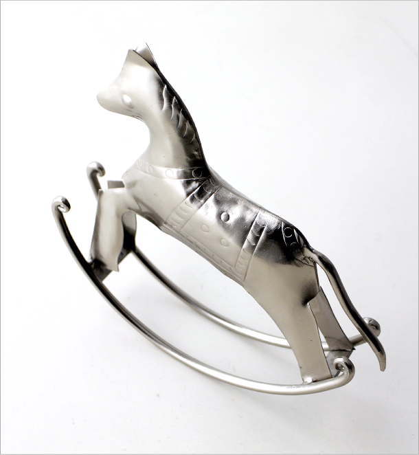 楽天市場】ロッキングホース 馬 置物 オブジェ 小物 アンティーク