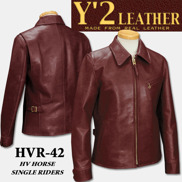 楽天市場】Y'2 LEATHER （ワイツーレザー）シングルライダース【HVR-42