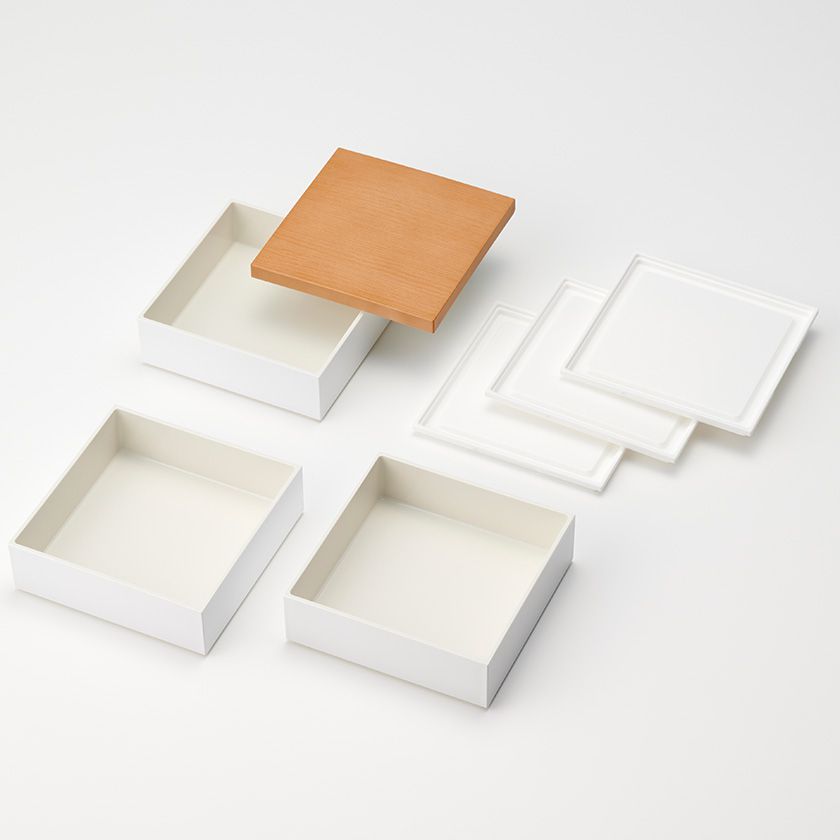 楽天市場】【クーポン配布中】NH home 木目調 重箱 3段 15cm 蓋ライト