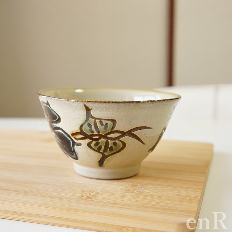 楽天市場】やちむん (沖縄陶器) 3.5寸マカイ ハイビスカス 青 | 茶碗