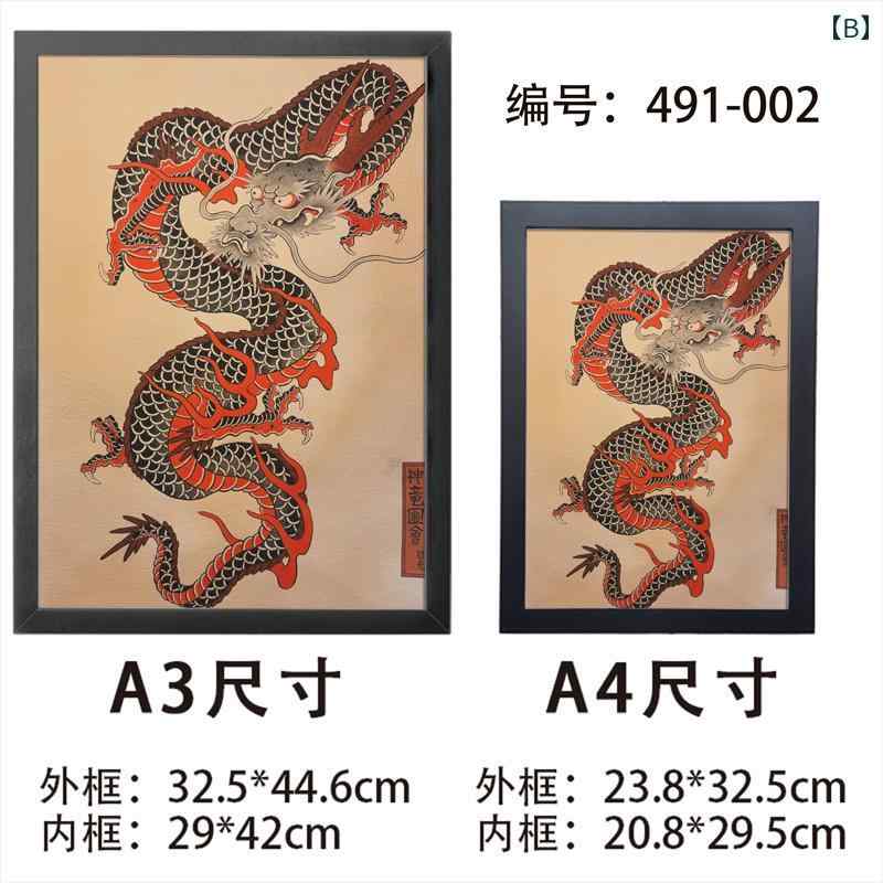 楽天市場】タトゥー ポスター フォトフレーム A3 A4 入れ墨 任侠 絵画