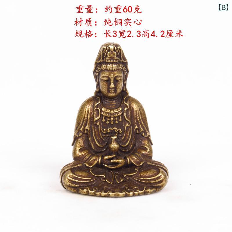 アンティーク 観音様 守護仏 縁起置物 1体 アンティーク 観音様 守護仏