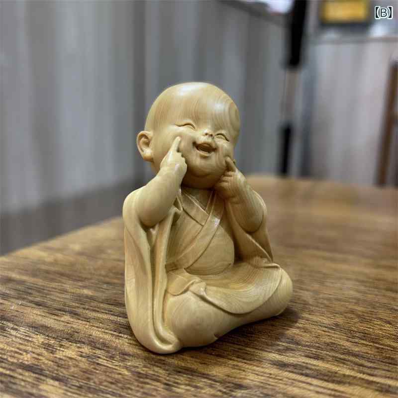 木彫りお坊様の置物 楽天市場】僧侶 置物 フィギュア インテリア