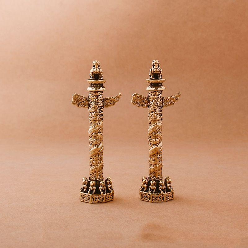 銅製 タバコの棒 龍鳳タバコの棒 装飾品 工芸品 美術品 置物 銅製